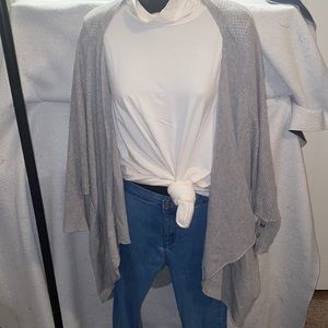 Gray cardigan